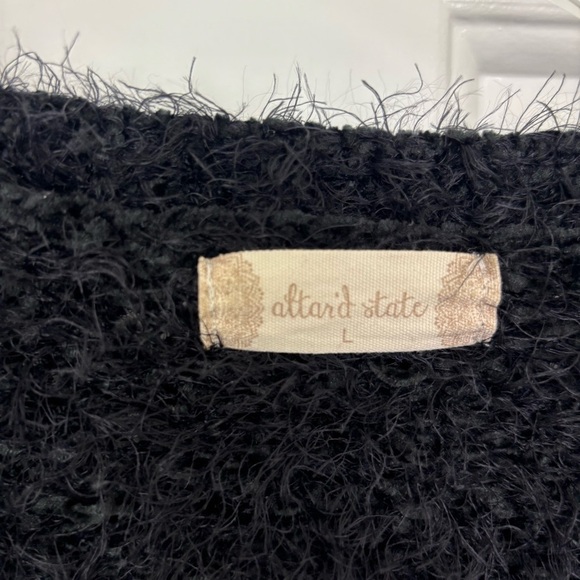 Altar’d State Black V-Neck Sweater Size Large - Picture 4 of 10